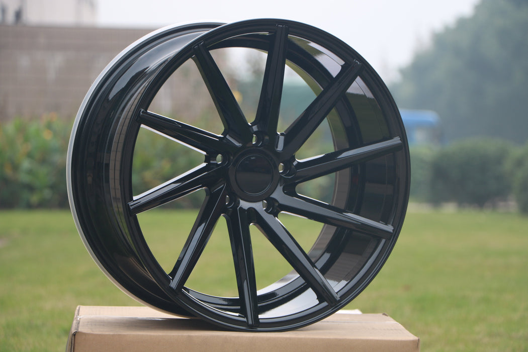 Swirl Style Wheels Gloss Black